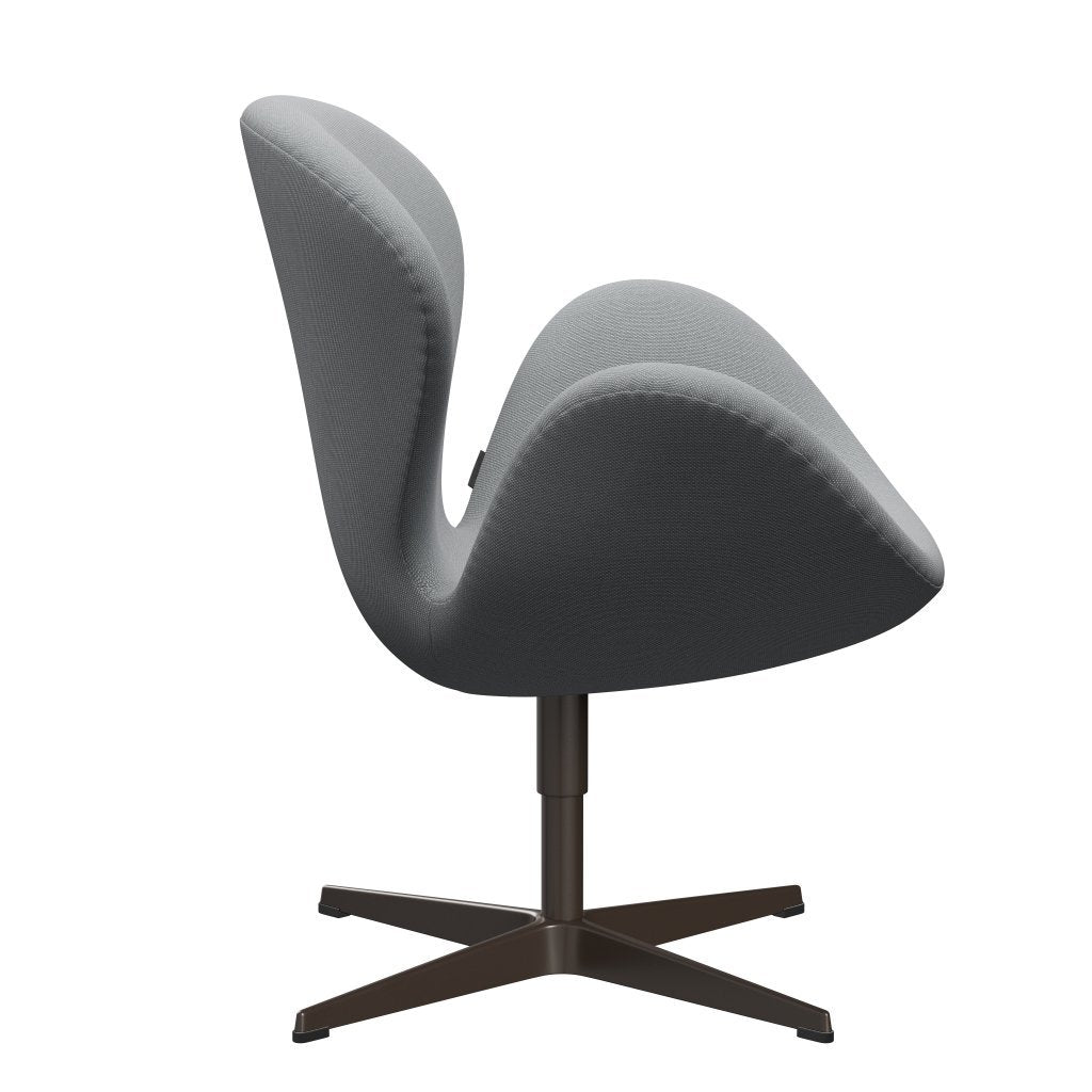 Sedia da salone Fritz Hansen Swan, trio bronzo marrone/taglio di acciaio