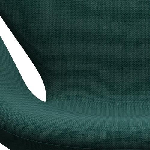 Sedia da salone Fritz Hansen Swan, bronzo marrone/taglio di acciaio verde scuro