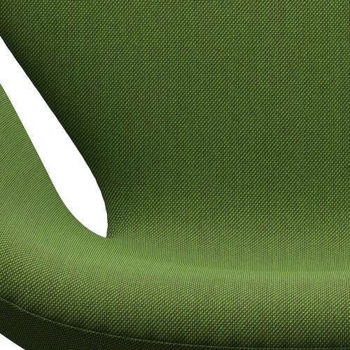 Sedia da salone Fritz Hansen Swan, bronzo marrone/taglio in acciaio verde verde