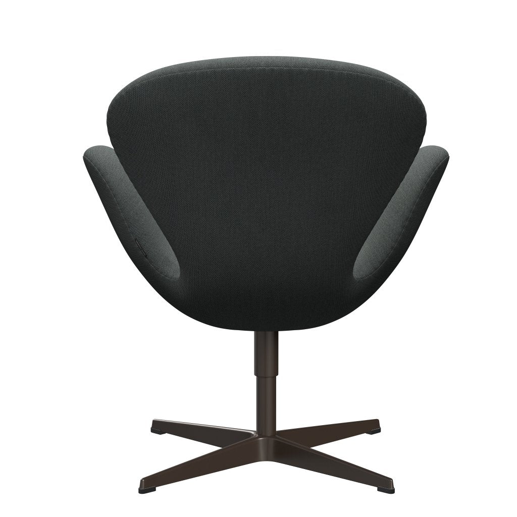 Fritz Hansen Swan Lounge stol, brun bronze/stålcut trio kul