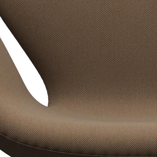 Fritz Hansen Swan Lounge Chair, braune Bronze/Stahlkut -Trio Militärgrün