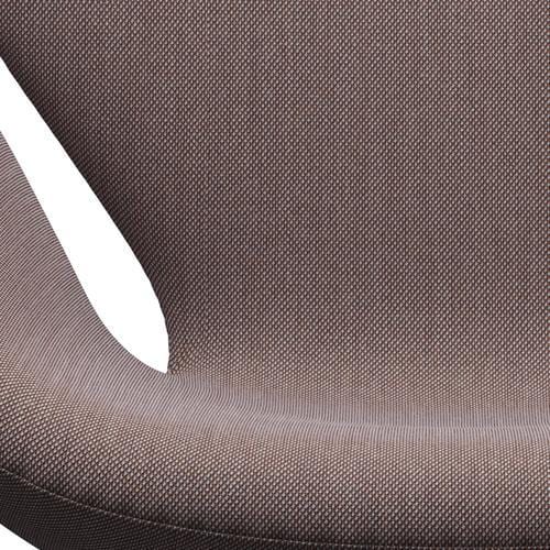 Sedia fritz Hansen Swan Lounge, bronzo marrone/taglio in acciaio arancione/grigio chiaro/nero