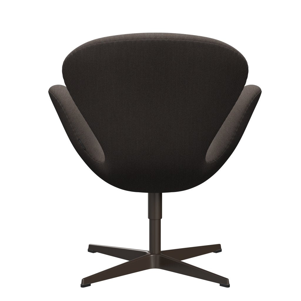 Sedia da salotto Fritz Hansen Swan, bronzo marrone/taglio in acciaio rosso/marrone chiaro