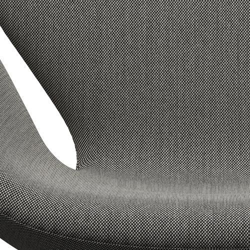 Sedia da salone Fritz Hansen Swan, bronzo marrone/taglio di acciaio bianco/nero