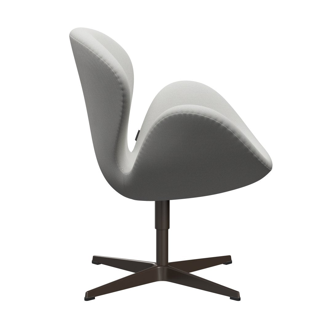 Fritz Hansen Swan Lounge Stuhl, braune Bronze/Stahlkut -Trio zartes Minzgrün