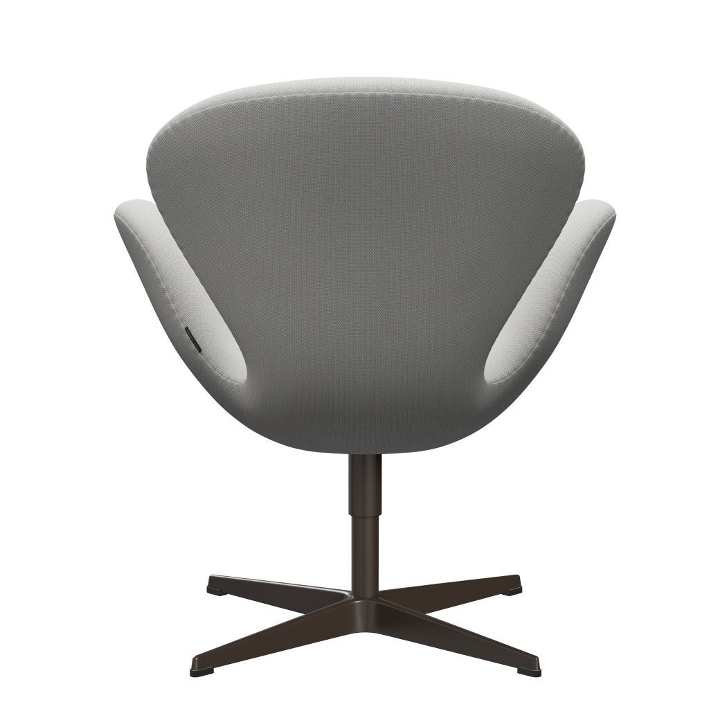 Sedia fritz Hansen Swan Lounge, bronzo marrone/taglio di acciaio delicato verde menta