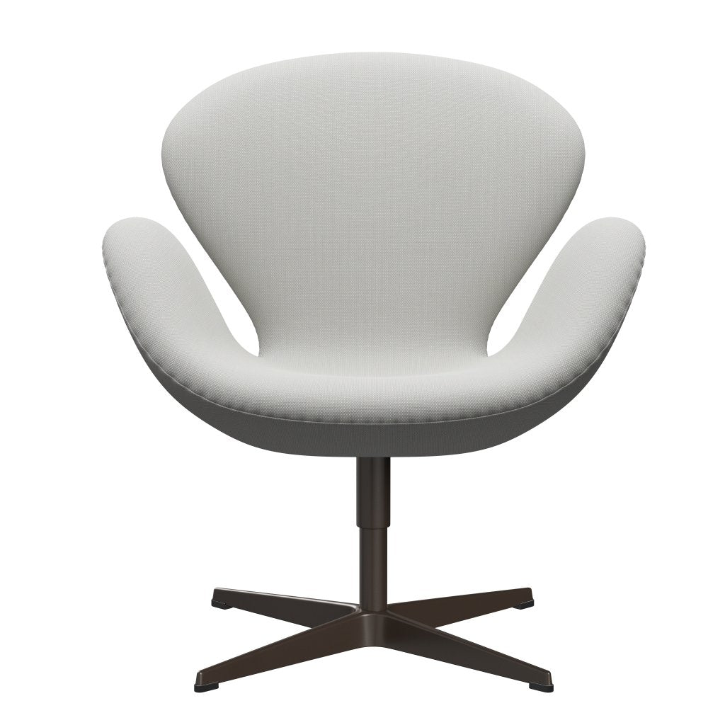 Sedia fritz Hansen Swan Lounge, bronzo marrone/taglio di acciaio delicato verde menta