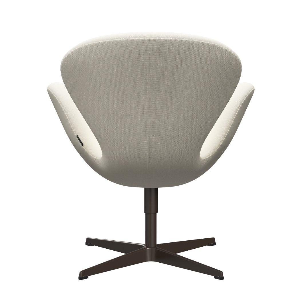 Sedia da salone Fritz Hansen Swan, Bronzo marrone/Sunniva Crème