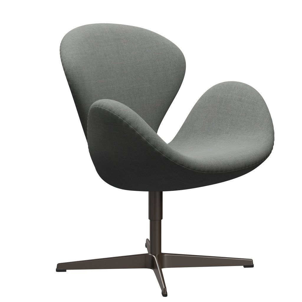 Sedia fritz Hansen Swan Lounge, bronzo marrone/grigio da sole