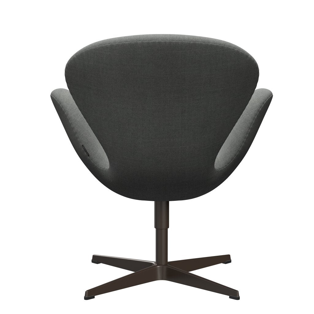 Sedia fritz Hansen Swan Lounge, bronzo marrone/grigio da sole