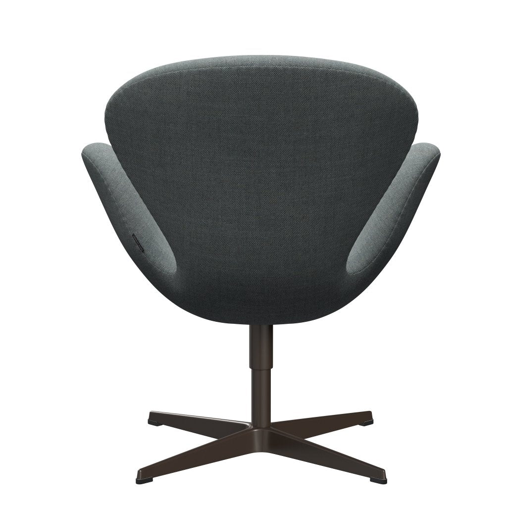 Sedia da salone Fritz Hansen Swan, bronzo marrone/grigio da sole/verde pallido