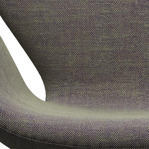 Sedia da salone Fritz Hansen Swan, bronzo marrone/verde leggero/viola