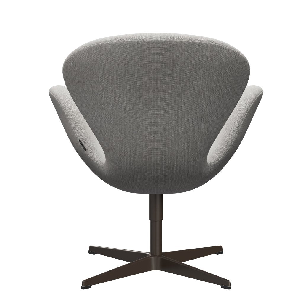 Fritz Hansen Swan Lounge stól, Brown Bronze/Sunniva Canvas Nature