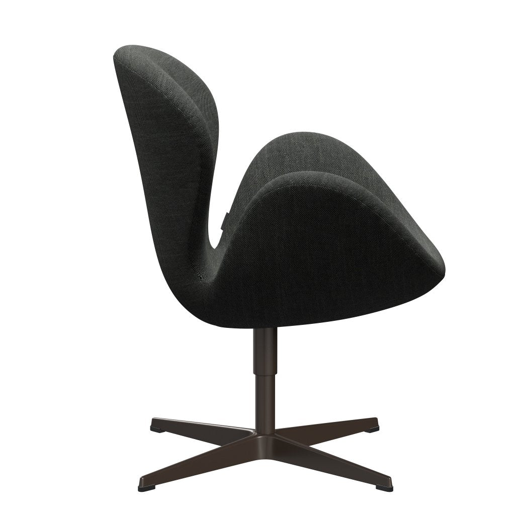 Fritz Hansen Swan Lounge Chair, Brown Bronze/Sunniva ljusgrå/mörkgrå