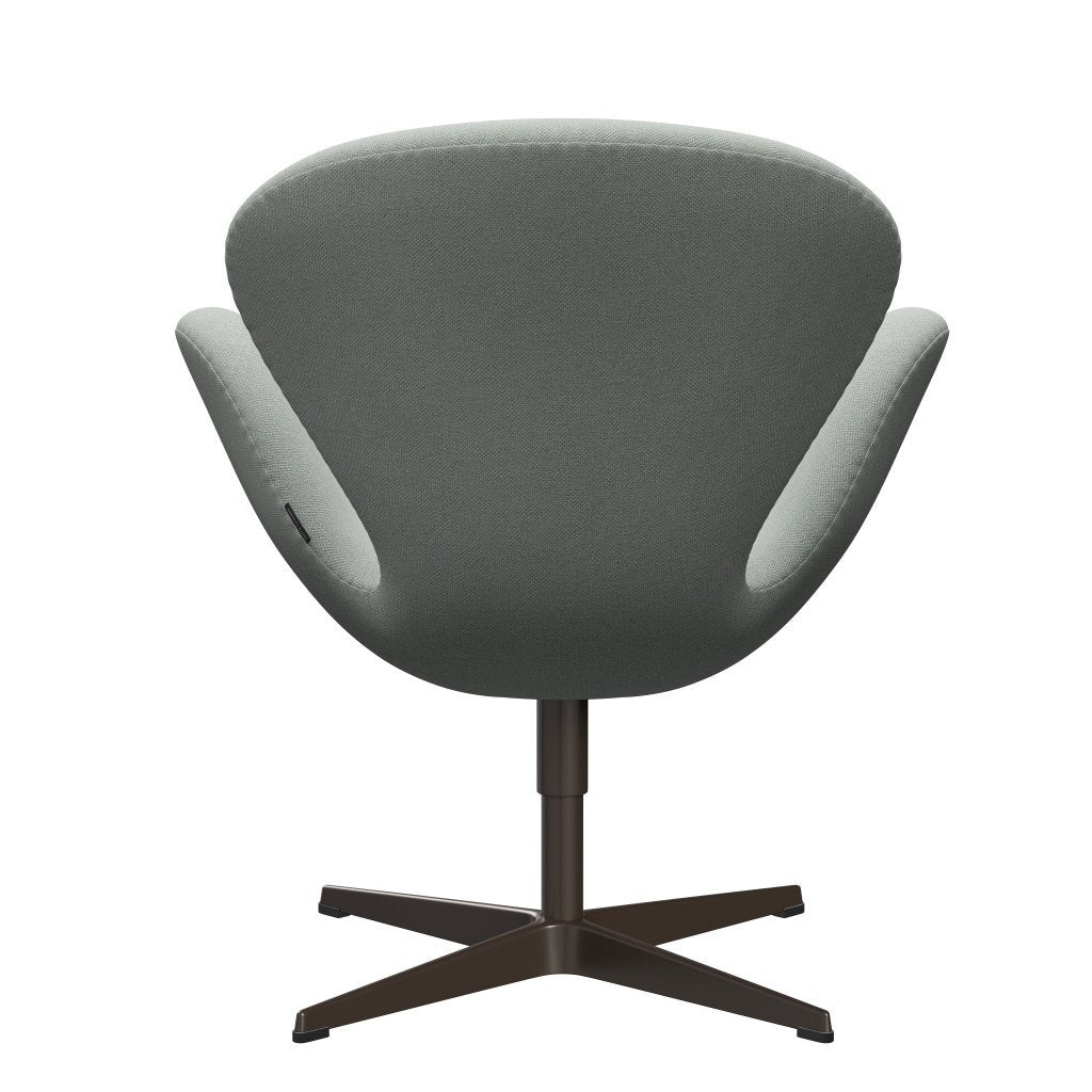 Sedia da salone Fritz Hansen Swan, bronzo marrone/menta di sole