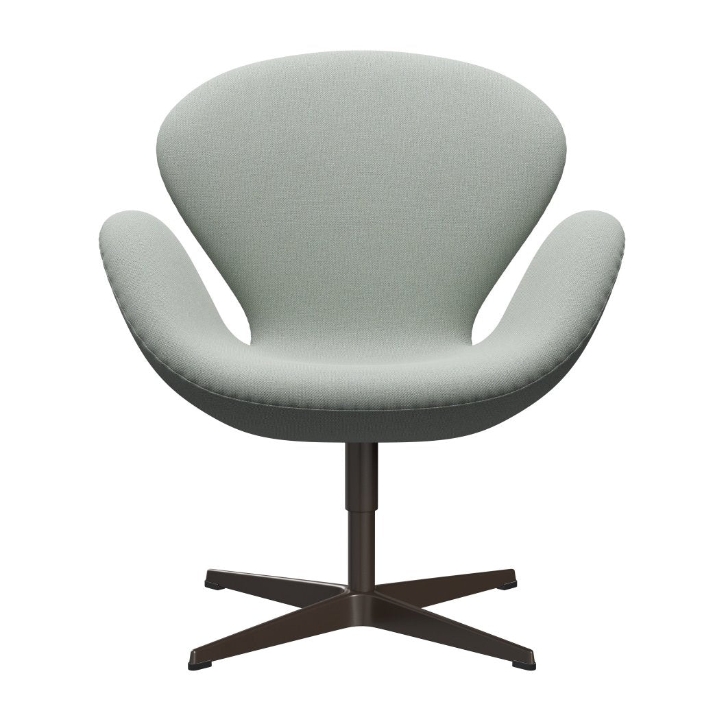 Fritz Hansen Swan Lounge Chair, Brown Bronze/Sunniva Mint Green