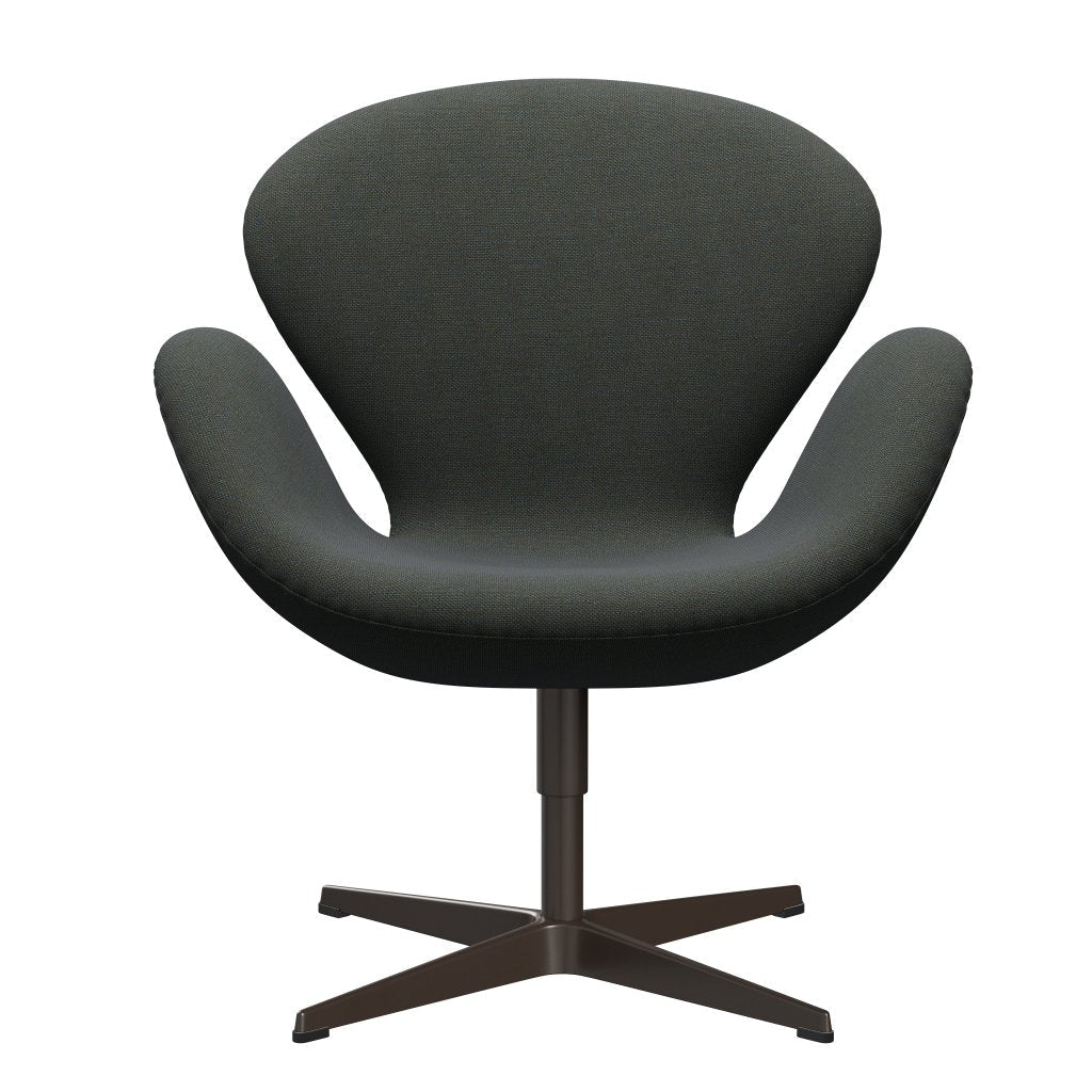 Sedia da salone Fritz Hansen Swan, bronzo marrone/navy sunniva/oliva