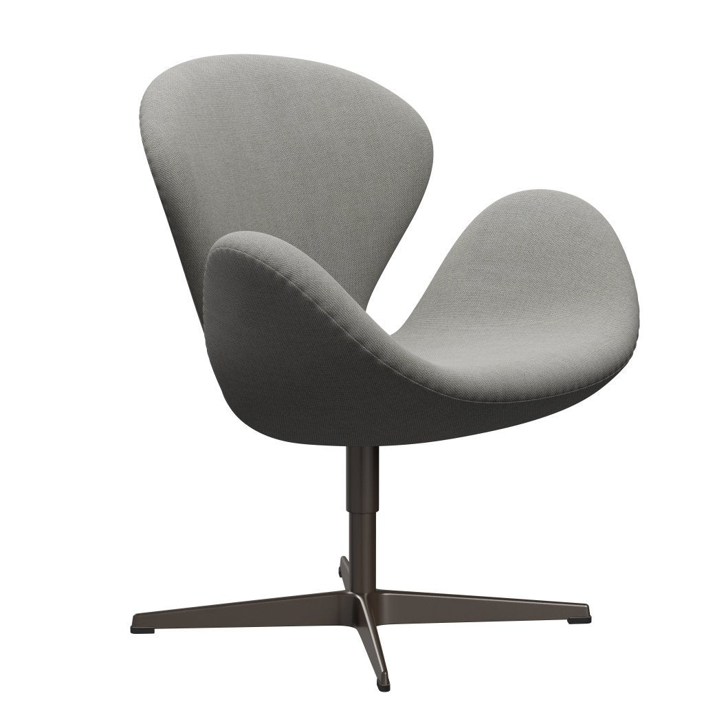 Sedia da salone Fritz Hansen Swan, bronzo marrone/sabbia solare/grigio chiaro