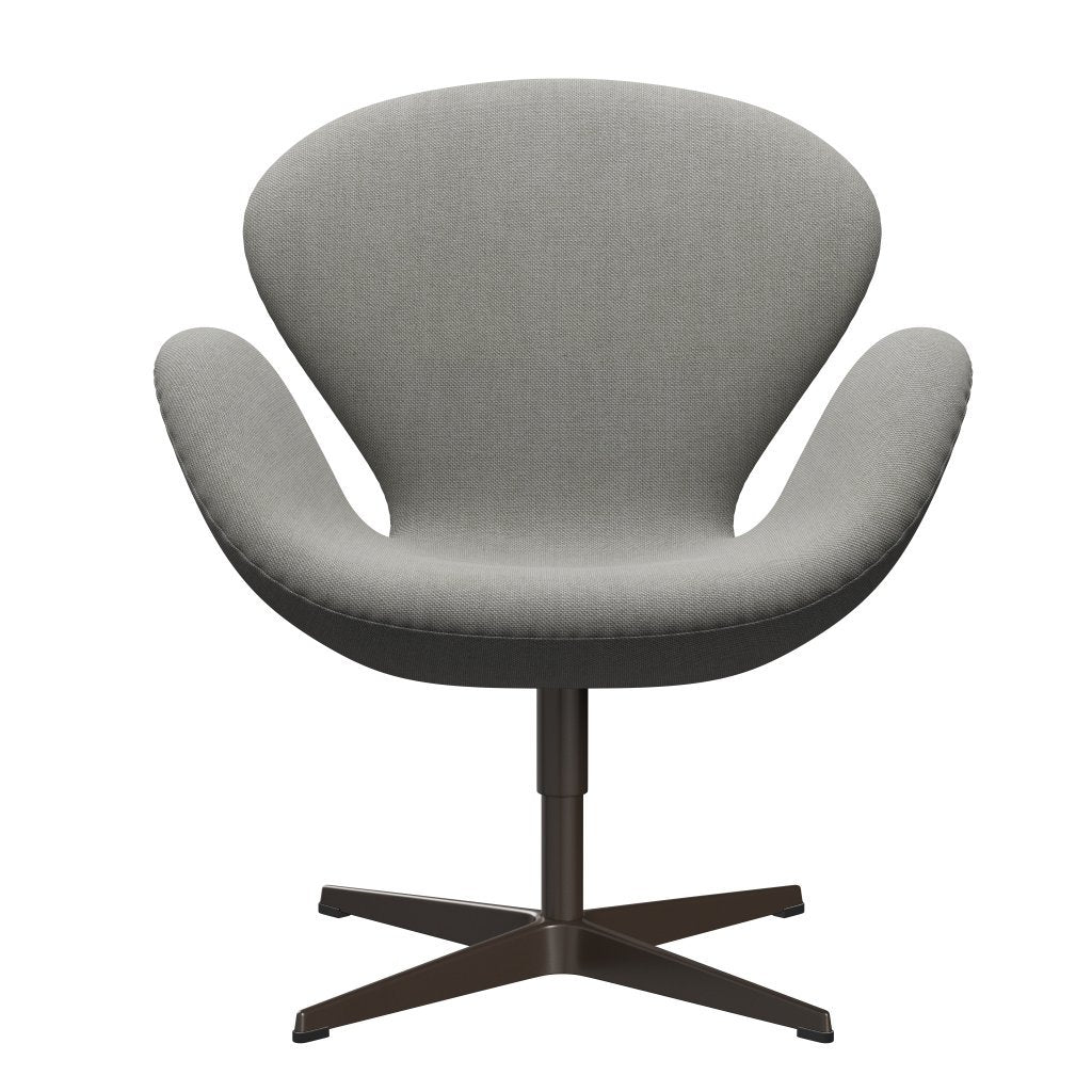 Sedia da salone Fritz Hansen Swan, bronzo marrone/sabbia solare/grigio chiaro