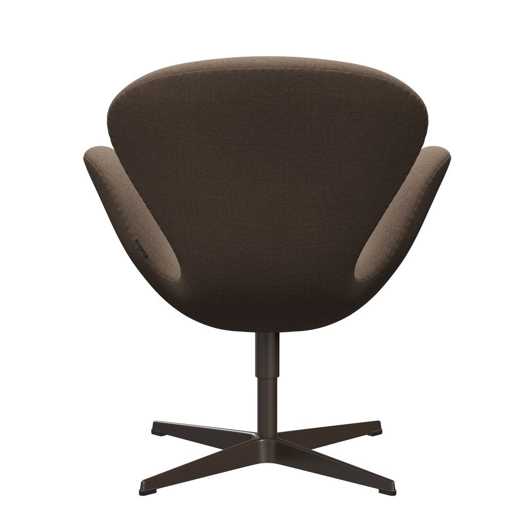 Sedia fritz Hansen Swan Lounge, bronzo marrone/cioccolato sunniva/abbronzatura