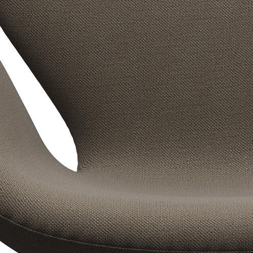 Sedia fritz Hansen Swan Lounge, bronzo marrone/cioccolato sunniva/grigio chiaro