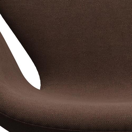 Fritz Hansen Chaise salon de cygne, bronze brun / chocolat sunniva / châtaignier