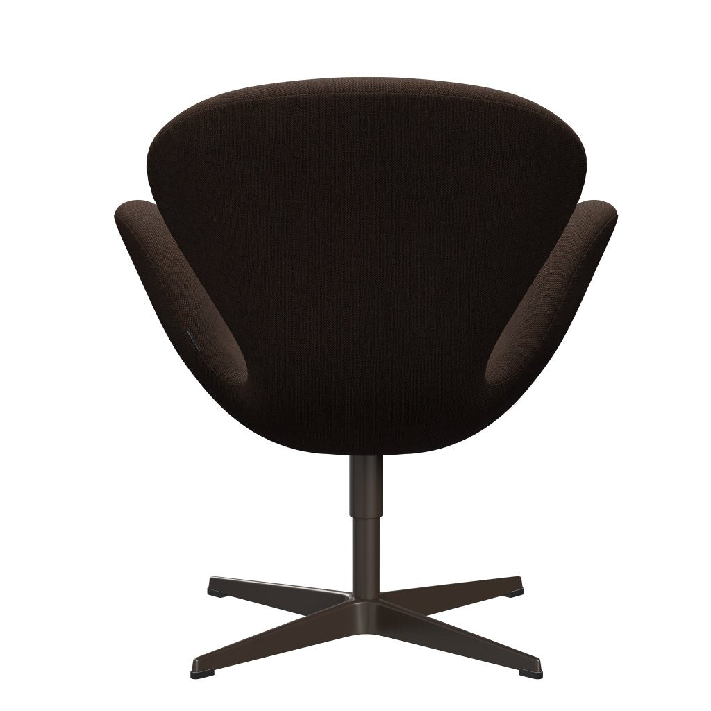 Fritz Hansen Swan Lounge Chair, braune Bronze/Sunniva Schwarz/Kastanie