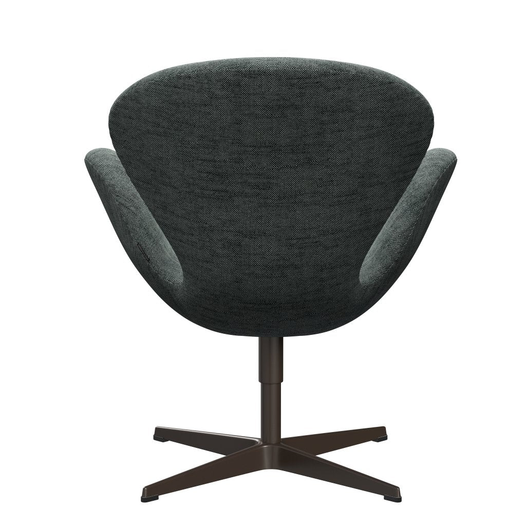 Fritz Hansen Swan Lounge Chair, braune Bronze/Sunniva Schwarz/Weiß