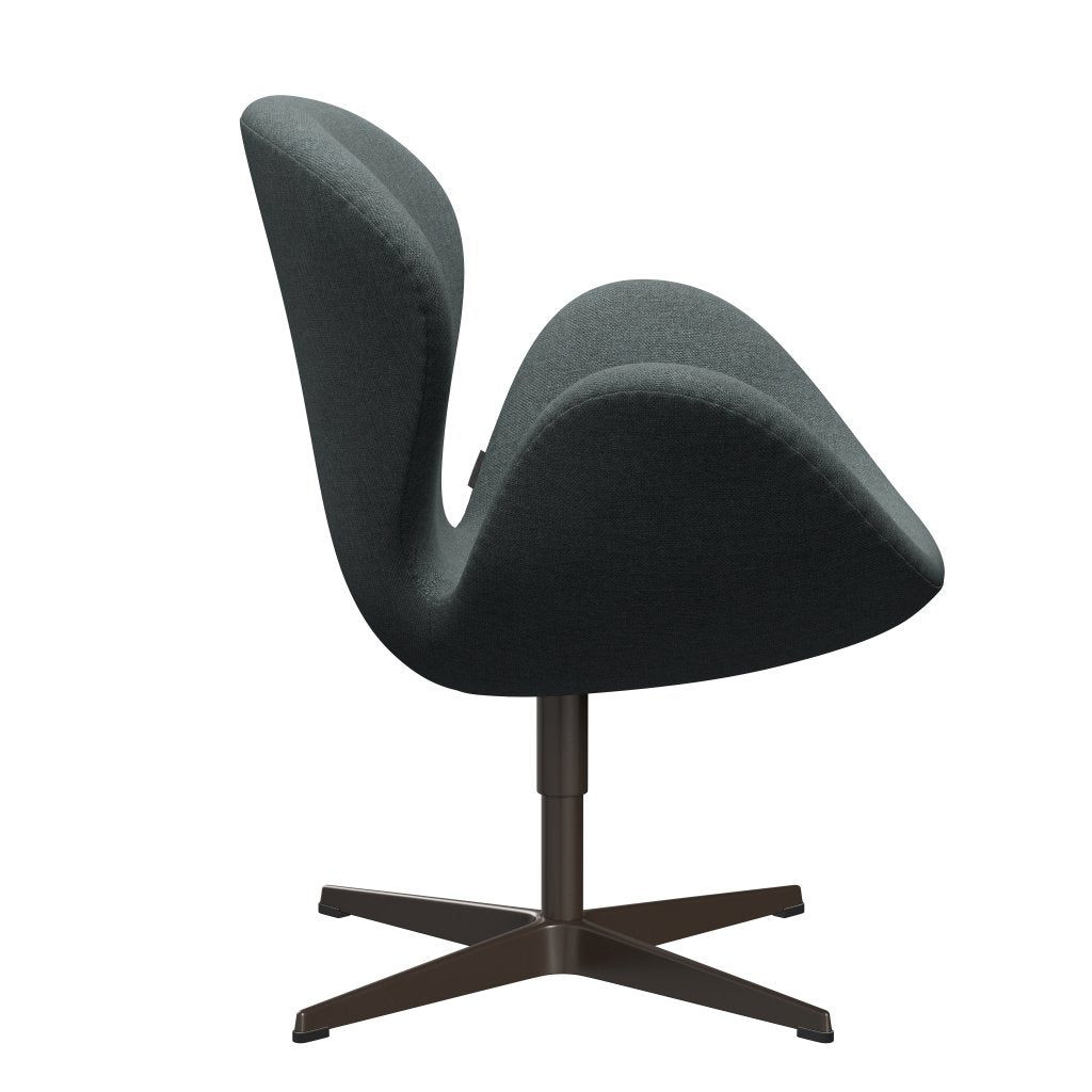 Sedia fritz Hansen Swan Lounge, bronzo marrone/grigio sunniva