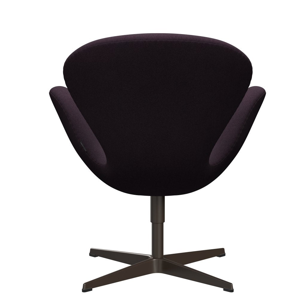 Sedia fritz Hansen Swan Lounge, bronzo marrone/tonus mela