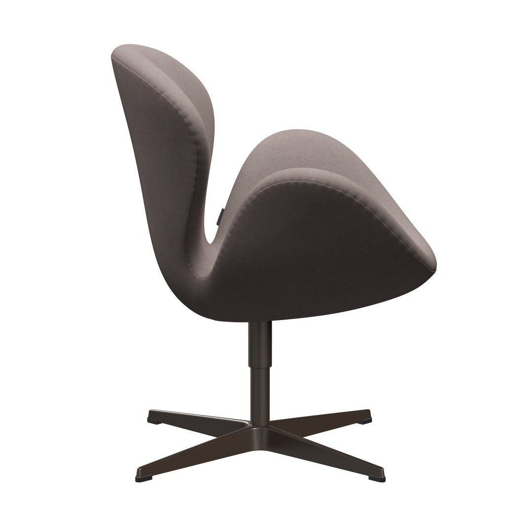 Fritz Hansen Swan Lounge Chair, bronce marrón/tono arena polvorienta