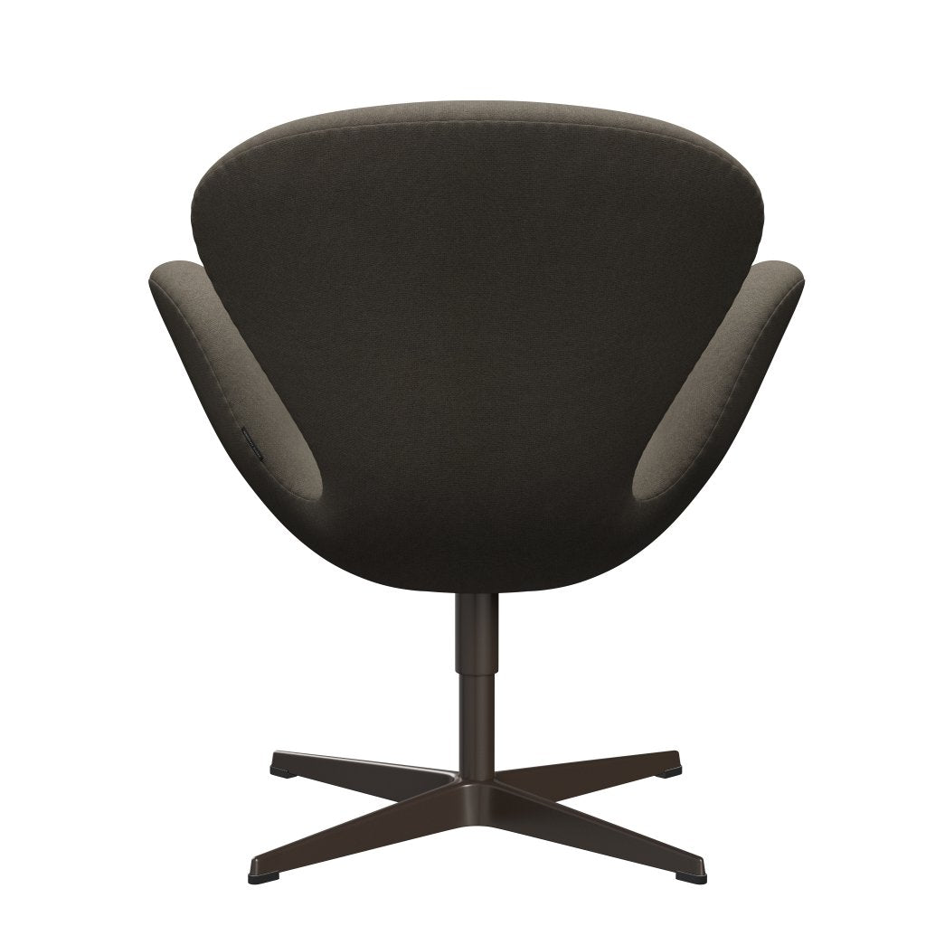 Fritz Hansen Swan Lounge Chair, Brown Bronze/Tonus Dusty Brown