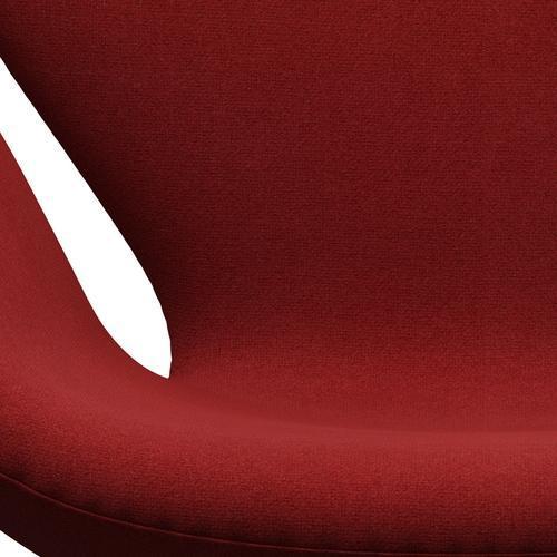 Fritz Hansen Chaise salon de cygne, bronze brun / tonus brûlé rouge