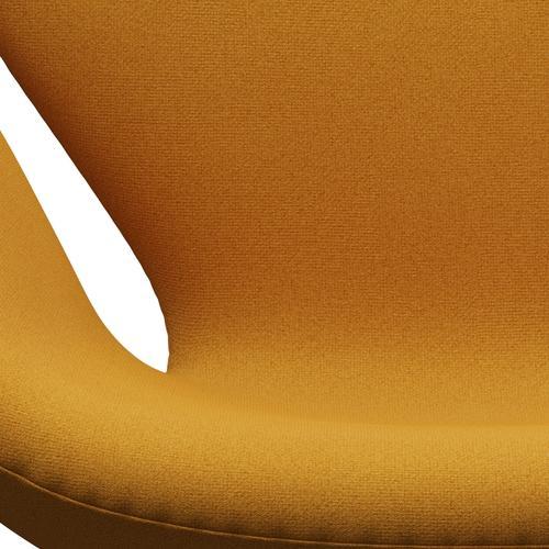 Sedia fritz Hansen Swan Lounge, bronzo marrone/tonus caldo giallo