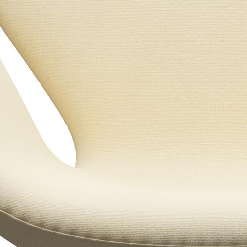 Sedia fritz Hansen Swan Lounge, bronzo marrone/lana tonus bianca