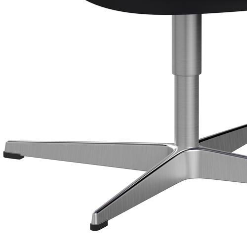 Fritz Hansen Swan Lounge stol, satin børstet aluminium/aura sort