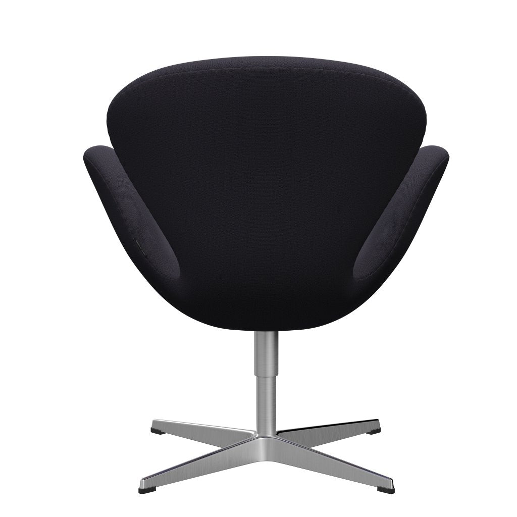 Fritz Hansen Swan Lounge Chair, Satin gebürstet Aluminium/Capture Blue Holzkohle