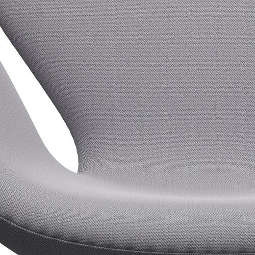 Fritz Hansen Chaise salon de cygne, aluminium brossé en satin / capture gris clair