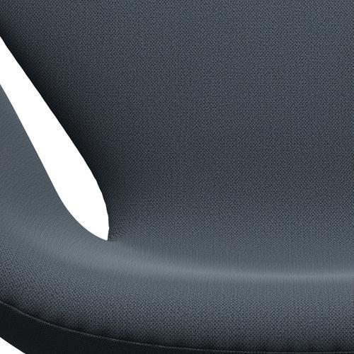 Sillón Fritz Hansen Swan, aluminio cepillado por satén/Captura de gasolina azul