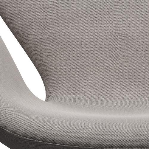 Fritz Hansen Swan Lounge Stuhl, satin gebürstetes Aluminium/Fang warmes graues Licht fangen