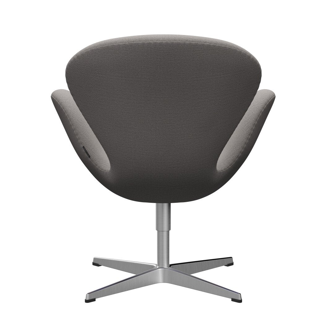 Sedia da salotto di fritz Hansen Swan, alluminio spazzolato in raso/cristiana beige