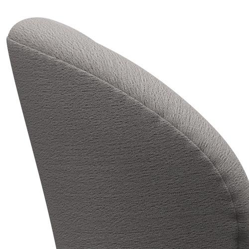 Fritz Hansen Chaise de salon de cygne, aluminium en satin brossé / christianshavn beige