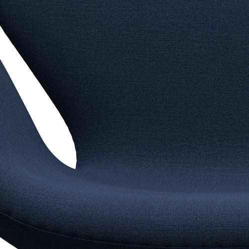 Fritz Hansen Swan Lounge Chair, satengbørstet aluminium/ChristianShavn Blue