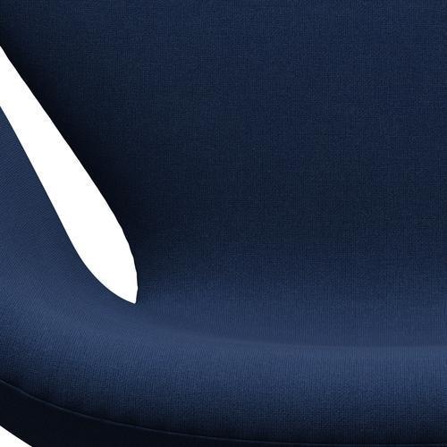 Fritz Hansen Swan Lounge Chair, Satin gebürstet Aluminium/Christianshavn Blue Uni