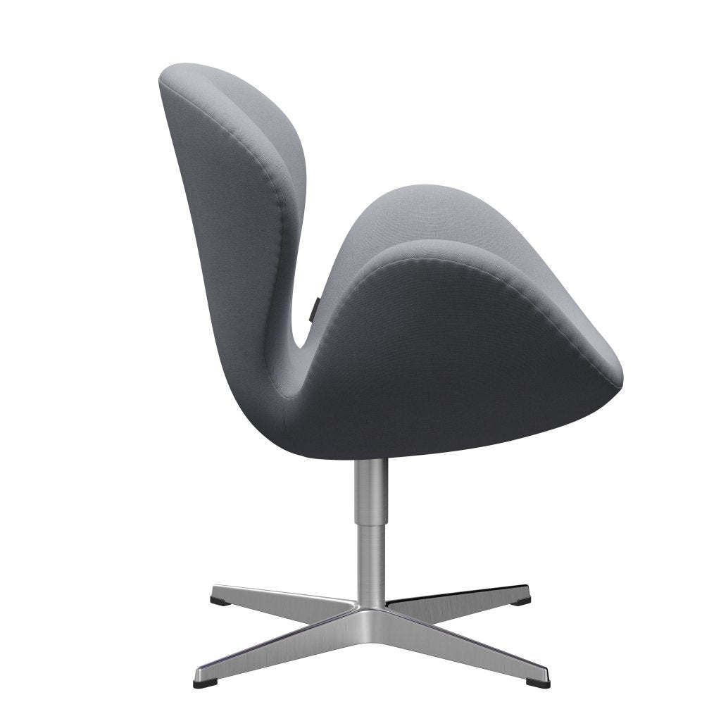 Fritz Hansen Swan Lounge stol, satin børstet aluminium/ChristianShavn Light Gray Plain