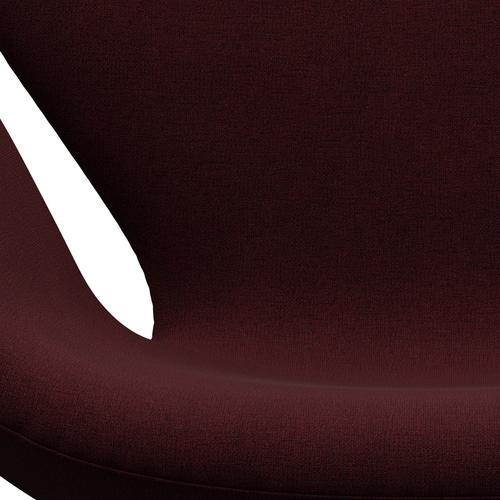 Fritz Hansen Swan Lounge Chair, Satin gebürstet Aluminium/Christianshavn Rot