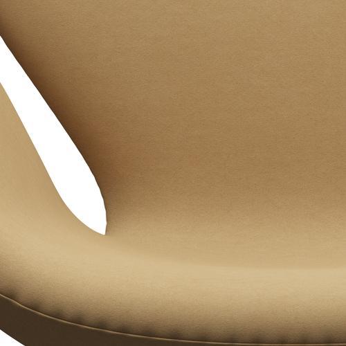 Sillón Fritz Hansen Swan, aluminio cepillado por satén/comodidad beige (00280)