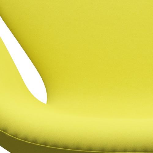 Fritz Hansen Swan Lounge Chair, Satin Brushed Aluminium/Comfort Light Yellow