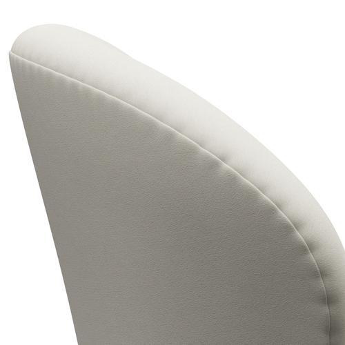 Sedia fritz Hansen Swan Lounge, alluminio spazzolato in raso/comfort grigio chiaro