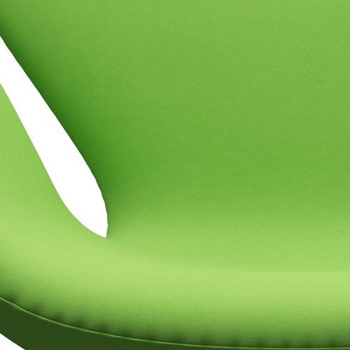 Sillón Fritz Hansen Swan, aluminio cepillado con satén/comodidad verde claro (68010)